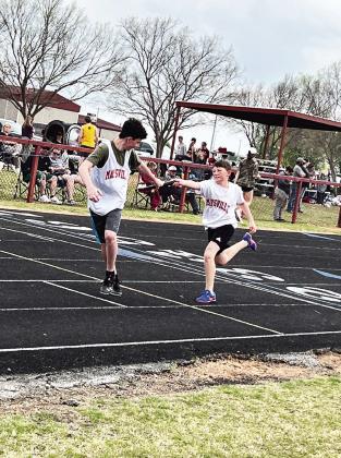 Maysville track teams traveled to Waurika and Purcell earlier this week for junior high and high school track meets. The junior high track team brought home several medals while the high school track members set several personal best records at Purcell. Courtesy photo